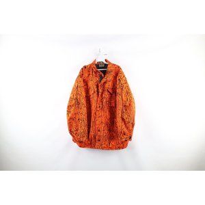 Vintage 90s Smith & Wesson 2XL Insulated Hunting Jacket Blaze Orange Camouflage